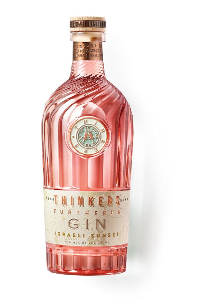 Thinkers Israeli Sunset Gin bottle